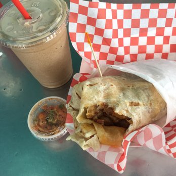 Beeps Fast Food - Breakfast burrito with coffee frappe! - Fast Food Near Me - Van Nuys, California
