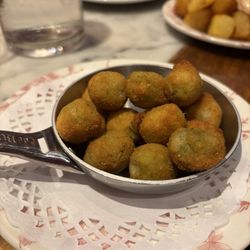 Crispy olives