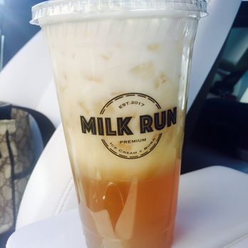 Milk Run - Prettiest jasmine milk tea I've seen in a while (tastes great too) - Coffee & Tea Near Me - Phoenix, Arizona
