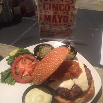 Flip Side - Cinco de Mayo burger...decent taste, blah appearance - Burgers Near Me - Columbus, Ohio