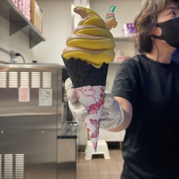 Dessert in Desert - Chocolate and mango cone - Desserts Near Me - Scottsdale, Arizona