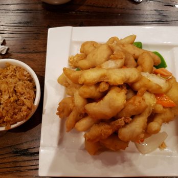 Bao's Asian Cafe - Sweet and sour chicken with fried rice. - Seafood Near Me - Rosenberg, Texas Bao's Asian Cafe - Sweet and sour chicken with fried rice. - Seafood Near Me - Rosenberg, Texas