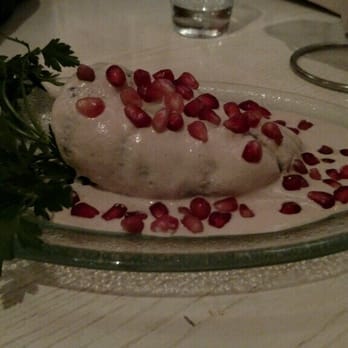 Oyamel - Poblano pepper with white sauce and pomegranate seeds - Mexican Near Me - Washington, DC, District of Columbia