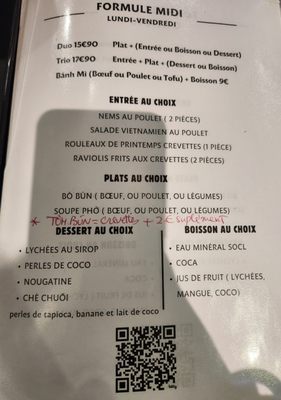 Menu photo 4 Cantine Viet Nam Paris, 75