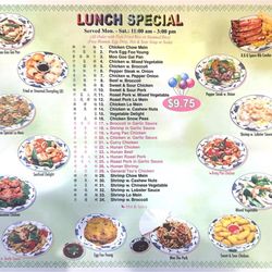 China Garden - Lunch menu Fall 2026