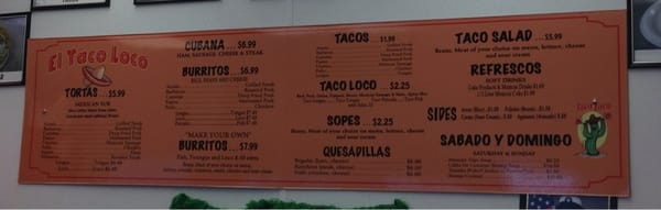 Menu photo 5 El Taco Loco New Bern, NC Menu photo 5 El Taco Loco New Bern, NC