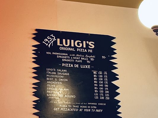 Menu photo 8 Luigi's Pizza Parlor Sacramento, CA Menu photo 8 Luigi's Pizza Parlor Sacramento, CA
