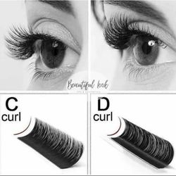 Wink Lashes - The difference between C and D curl? D curl has a tighter curl than C curl. What's your preference? Both are gorgeous!