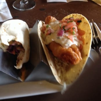 Flying Iguana - My half eaten shrimp taco and a fish Baja taco. - Latin American Near Me - Neptune Beach, Florida Flying Iguana - My half eaten shrimp taco and a fish Baja taco. - Latin American Near Me - Neptune Beach, Florida