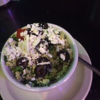 Mikey's Gyros - Tabbouleh salad.  Yes, I took a bite out of it!! - Greek Near Me - Moscow, Idaho