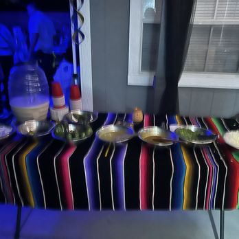 Los Michoacanos Catering Services - Our condiments table with a great presentation - Caterers Near Me