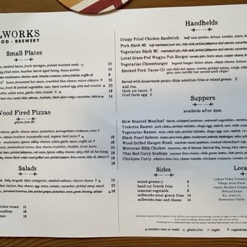 The Millworks - Menu - New American Near Me - Harrisburg, Pennsylvania The Millworks - Menu - New American Near Me - Harrisburg, Pennsylvania