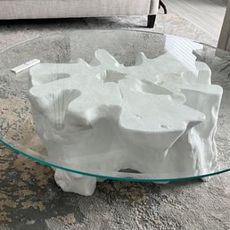 54" round glass
