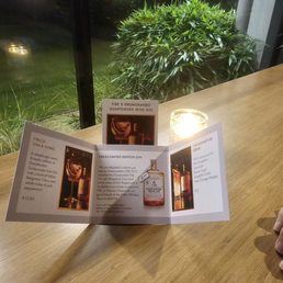 Specialty Cocktail menu