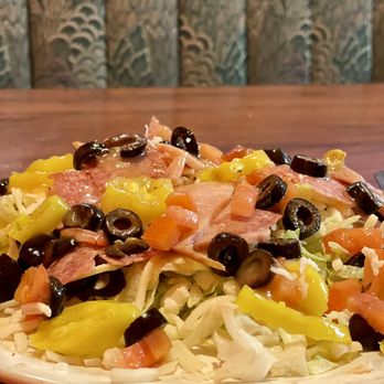 Porky's Pizza Trof - Anti-pasta salad. They split it in half since we shared. - Pizza Near Me - Oak Harbor, Ohio Porky's Pizza Trof - Anti-pasta salad. They split it in half since we shared. - Pizza Near Me - Oak Harbor, Ohio