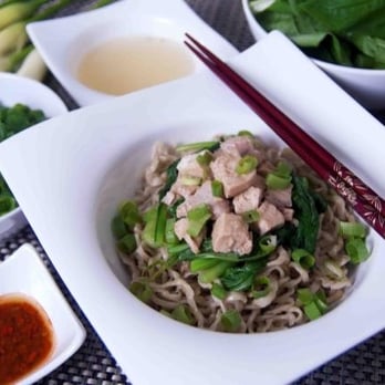 Aries Noodles - Bakmi Ayam (noodle with chicken) - Asian Fusion Near Me - Amsterdam, New Hampshire