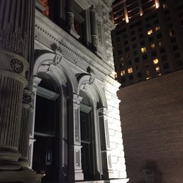 Other side of the old mansion facade. Nicely lite at night Other side of the old mansion facade. Nicely lite at night