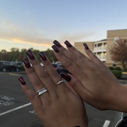 These are my sister's nails and she also got a pedi which was  95 including tip.