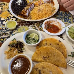 (3) birria Tacos and some combo plate (3) birria Tacos and some combo plate