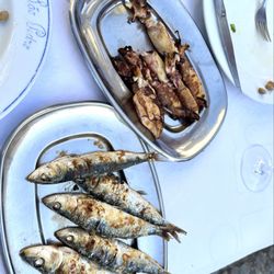 Taberna de São Pedro - Squid and sardines. Half order of each as the appetizer.