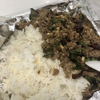 Gotji's Kitchen - LOVE their T16. Pad Ka Prao Beef - extra basil!!  DAMN GOOD!! - Thai Near Me - Buda, Texas