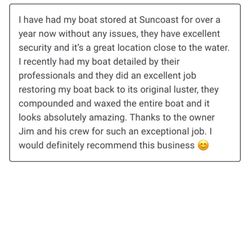 Suncoast Boats, Inc. - Review of Suncoast Boats