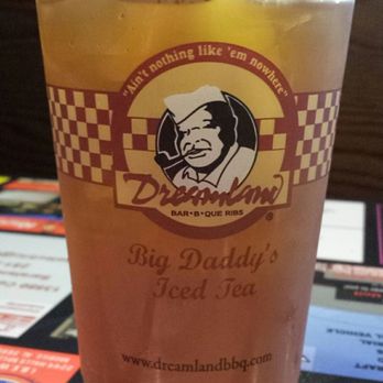 Dreamland BBQ - Big bottomless glass o' unsweet tea. - Barbeque Near Me - Mobile, Alabama