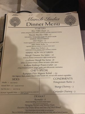 Menu photo 2 Munch India Berkeley, CA