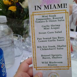 Our menu for my friend's proposal dinner