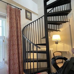 The cute staircase.