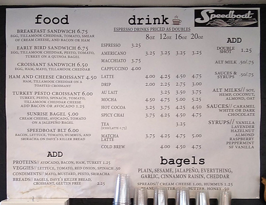 Menu photo 3 Speedboat Coffee Portland, OR Menu photo 3 Speedboat Coffee Portland, OR
