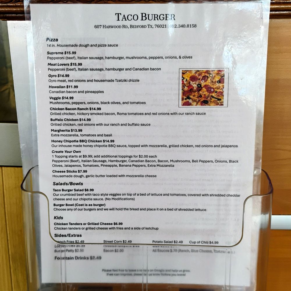 Taco Burger - American Near Me - Bedford, Texas Taco Burger - American Near Me - Bedford, Texas