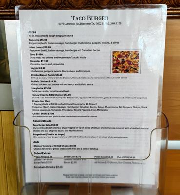 Menu photo 2 Taco Burger Bedford, TX Menu photo 2 Taco Burger Bedford, TX
