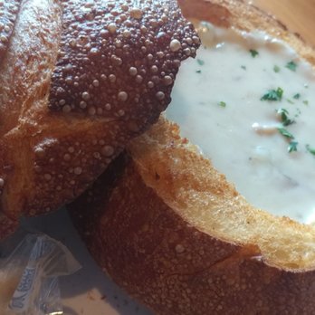 BJ's Restaurant & Brewhouse - Clam chowder bowl - New American Near Me - Katy, Texas BJ's Restaurant & Brewhouse - Clam chowder bowl - New American Near Me - Katy, Texas