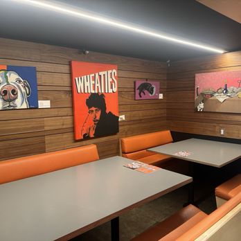 Shuffles: Board Game Cafe - Side booths and more fun artwork. - Bars Near Me - Tulsa, Oklahoma Shuffles: Board Game Cafe - Side booths and more fun artwork. - Bars Near Me - Tulsa, Oklahoma