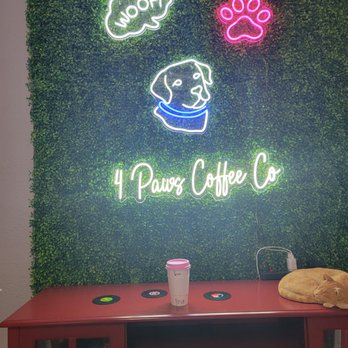 4 Paws Coffee Co. - Back wall - Coffee & Tea Near Me - Palm Springs, California