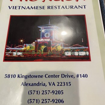 Pho Ngon - Outside of menu - Vietnamese Near Me - Alexandria, Virginia