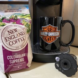 New England Tea & Coffee Company - Starting the day with the Colombian Supremo .........