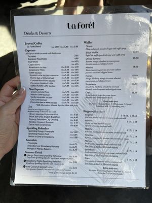 Menu photo 2 La Forêt - Royal Oak Burnaby, BC Menu photo 2 La Forêt - Royal Oak Burnaby, BC