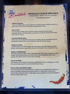 Menu photo 1 The Whole Enchilada Placentia, CA Menu photo 1 The Whole Enchilada Placentia, CA