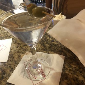 Whaling Station Steakhouse - Bombay Gin Martini with two olives - Seafood Near Me - Monterey, California