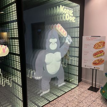 Kong Dog - Chicago - a gorilla eating a hot dog - Hot Dogs Near Me - Chicago, Illinois