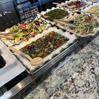 Mary's Mediterranean Cafe and Grill - Greek Salad,Moroccan cucumber Salad, Cabbage and Spinach Salad, Touboli Salad - Mediterranean Near Me - Frisco, Texas