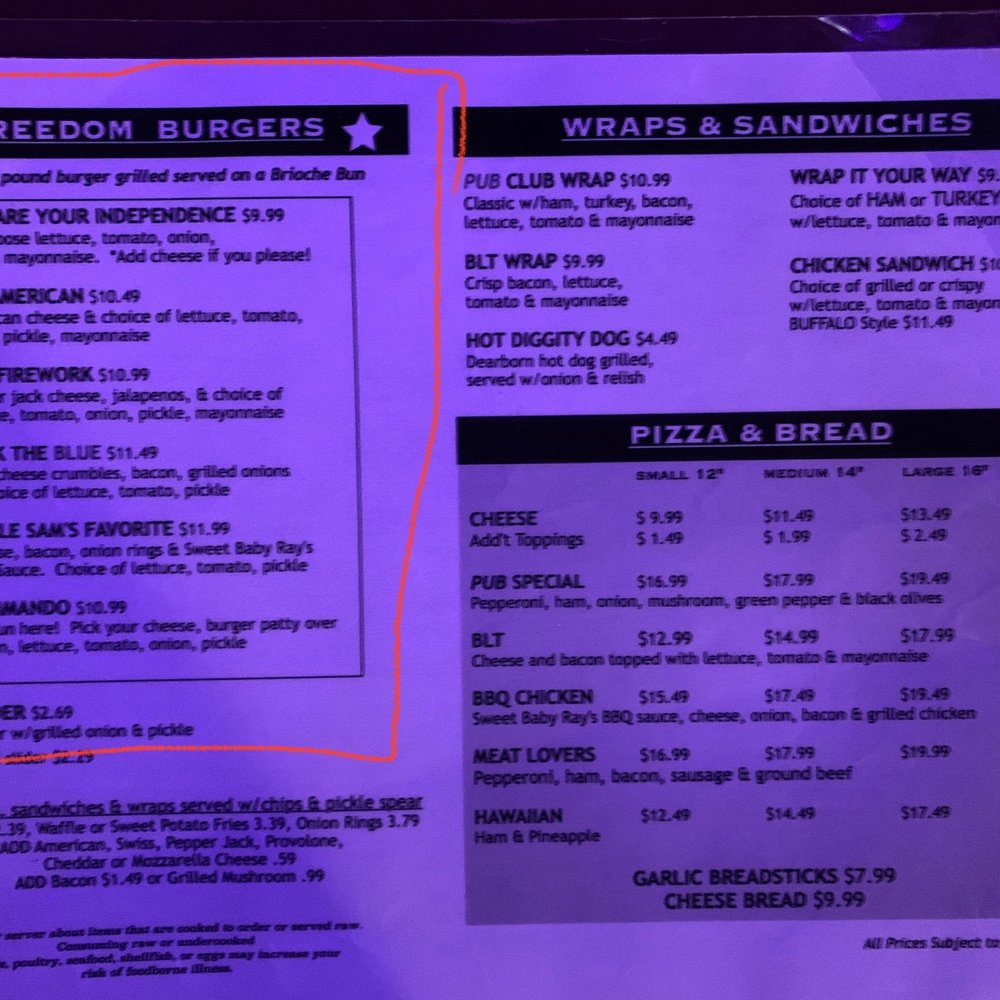Menu Dec 2022