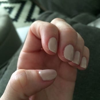 DJ Nails - Polish spilling over index and middle finger - Nail Technicians Near Me - Pasadena, California DJ Nails - Polish spilling over index and middle finger - Nail Technicians Near Me - Pasadena, California