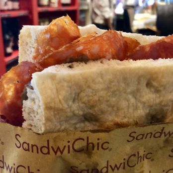 SandwiChic - Spicy salami sandwich on focaccia - Sandwiches Near Me - Florence, FI