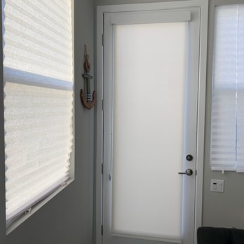 2-DayBlinds - Rollers on door - Shades & Blinds Near Me