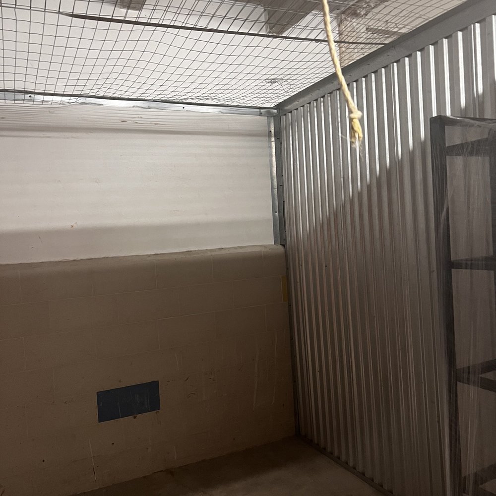 The inside of the storage unit which was clean The inside of the storage unit which was clean