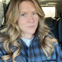 Jim curled my hair for me after the highlights were done. Jim curled my hair for me after the highlights were done.
