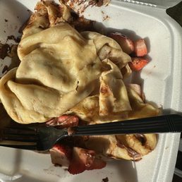 Strawberry and Nutella crêpe Strawberry and Nutella crêpe